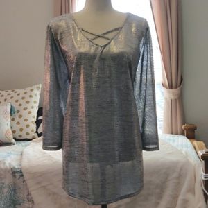 Ruby Rd. Favorites Metallic Blouse
